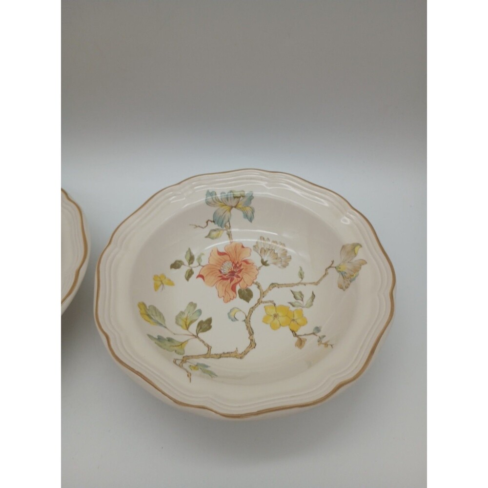 Mikasa Heritage Olde Tapestry Cereal Bowls Set Of 2 Fall Botanical 7.5"